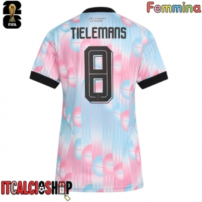 Belgio Youri Tielemans #8 Seconda Maglia Femmina Mondiali 2026 Manica Corta